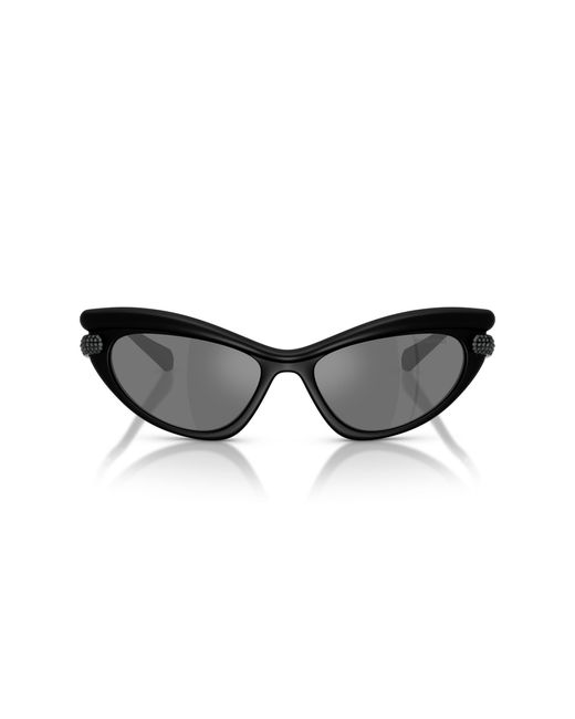 Swarovski Black Sk6038 Cat Eye Sunglasses