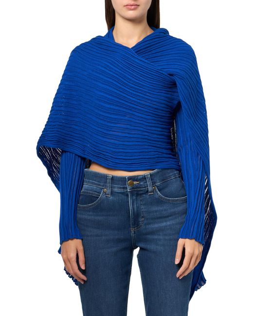 Anne Klein Blue Stitch Open Frt Crdigan Wrap