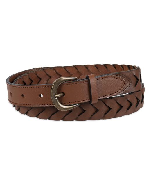 Levi's Brown Regular Casual Braided Leather Belt