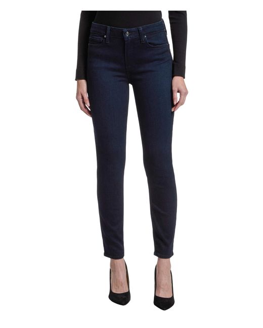 PAIGE Blue Hoxton Ankle Seamed Beltloops