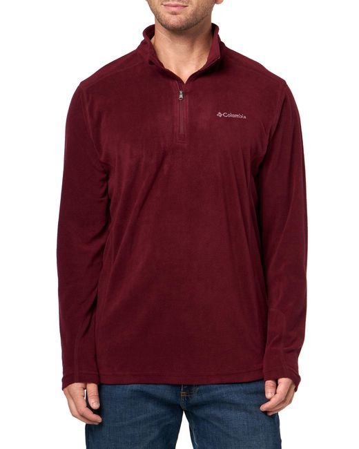 Columbia Klamath Range 2 Half Zip – Felpa In Pile Uomo, Colletto Regolabile, Mezza Cerniera, Caldo E Comodo