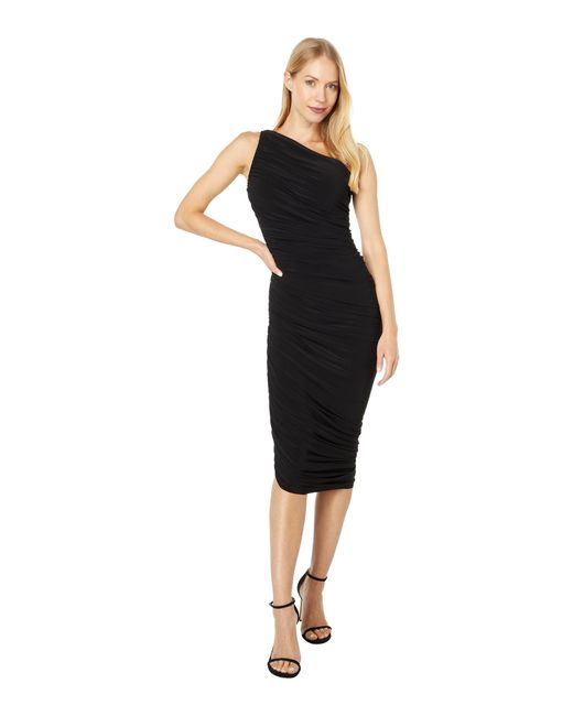 Norma Kamali Diana Dress To Knee Black Sm
