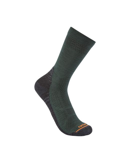Carhartt Green Lightweight Synthetic-merino Wool Blend Crew Sock for men