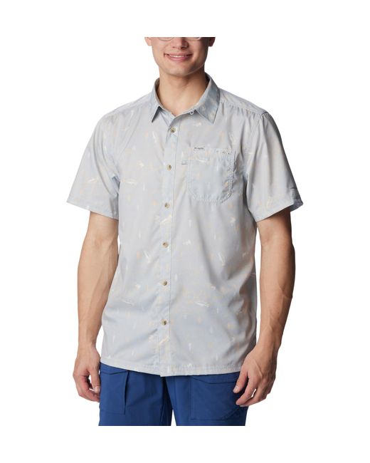 Columbia Gray Super Slack Tide Camp Shirt for men