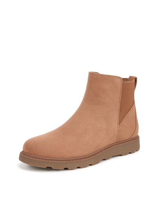 Dr. Scholls Brown Dr. Scholl's S Maryland Ankle Bootie Honey Microfiber 8 M