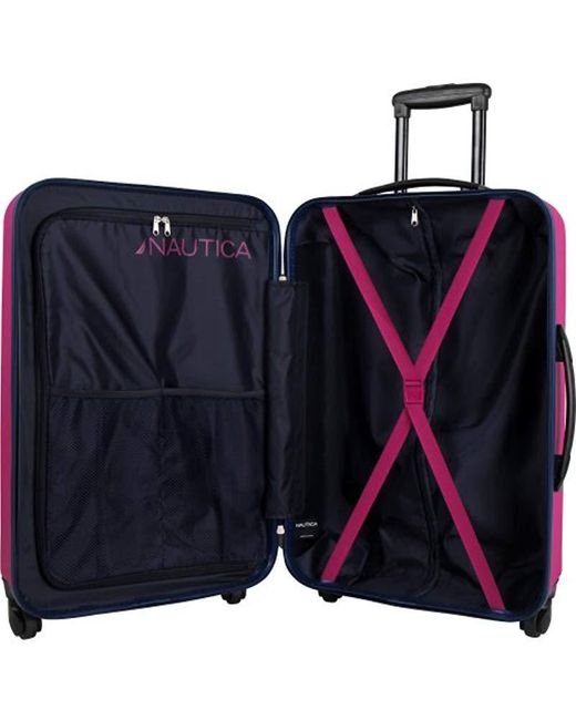 Nautica Hardside Carry On Luggage20 Inch Spinner Wheels Suitcase in