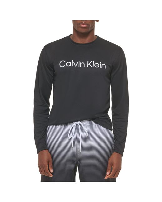 Calvin Klein Men's Light Weight Quick Dry Long Sleeve 40+ UPF Protection