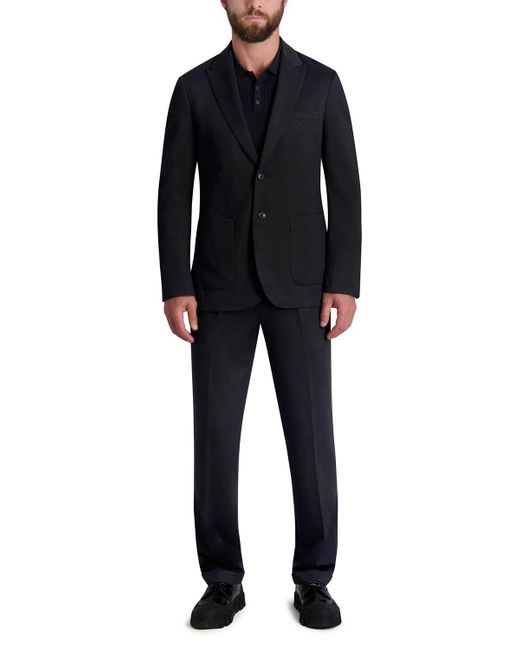Karl Lagerfeld Black Paris Soft Stretchy Long Sleeve Blazer for men