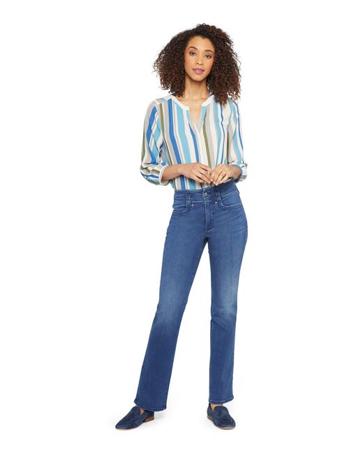 NYDJ Blue Marilyn Straight Denim Jeans