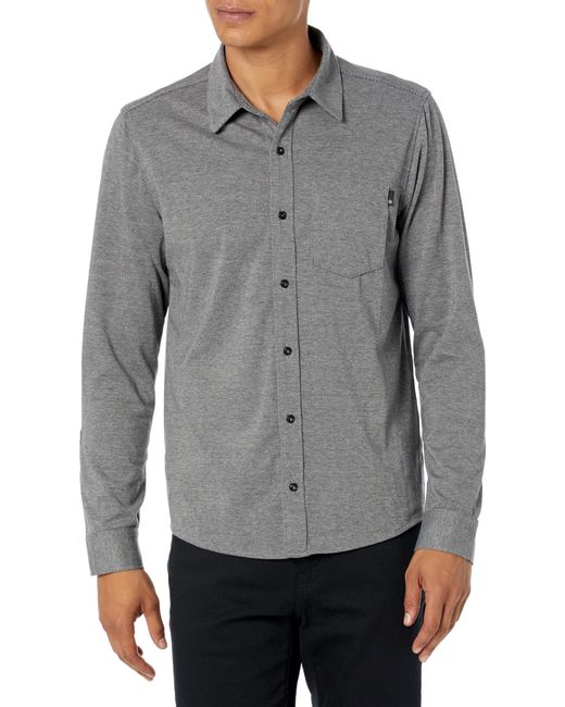 AG Jeans Gray Mason Classic Long Sleeve Button Up Shirt for men