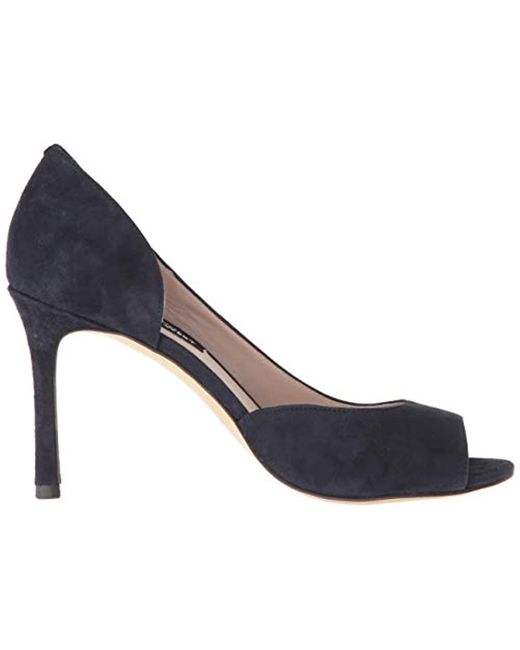 nine west navy suede pumps
