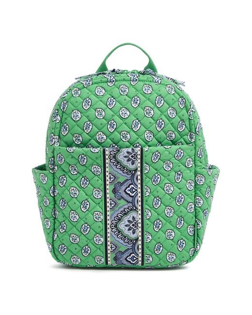 Vera Bradley Green Cotton Small Backpack