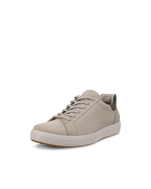 Ecco White Soft 7 Easy Slip Sneaker for men