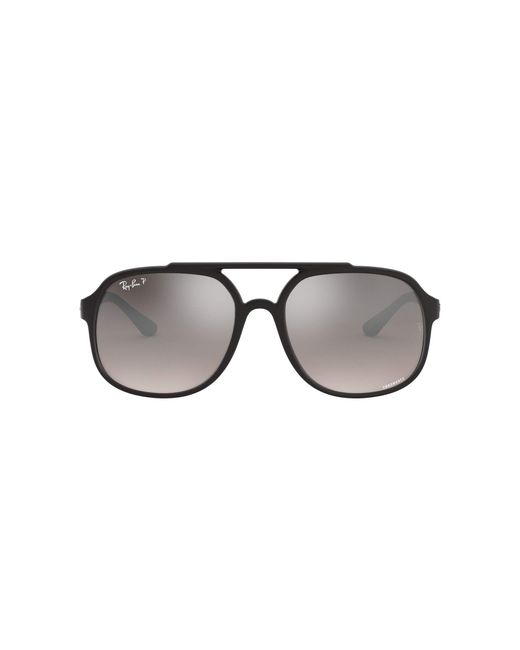 RayBan Rb4312ch Chromance Square Sunglasses in Black for Men Lyst