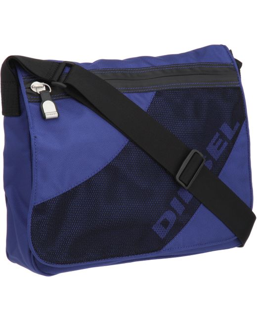 DIESEL Blue Surf In The Net Favorite Messenger Bag,spectrum,one Size for men
