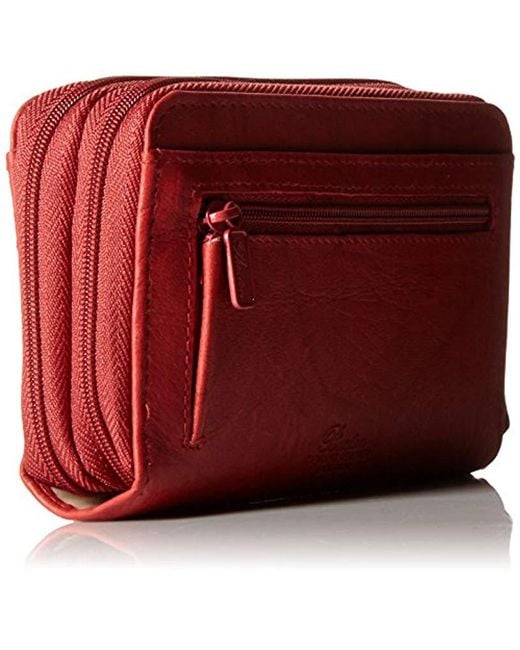 Buxton Leather Heiress Doublezip Organizer Wallet in Red Save 8 Lyst