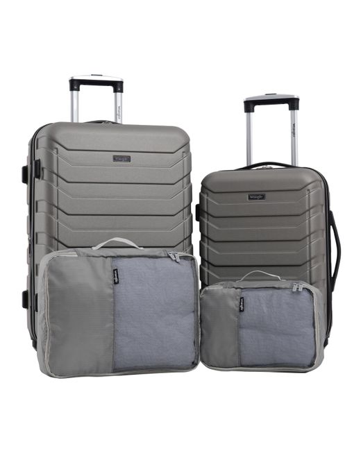 Wrangler Gray Luggage And Packing Cubes