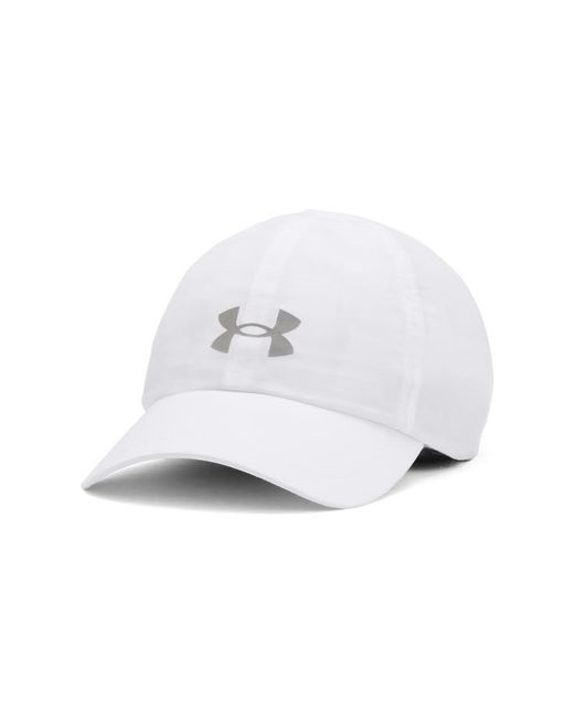 Under Armour White Launch Run Adjustable Hat, for men