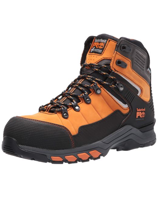 Timberland Hypercharge Trd 6" Composite Safety Toe Waterproof Orange,8.5 for men