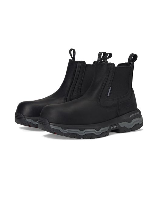 Wolverine Black Alpha Ft Infinity System Romeo Composite Toe Waterproof Construction Boot for men