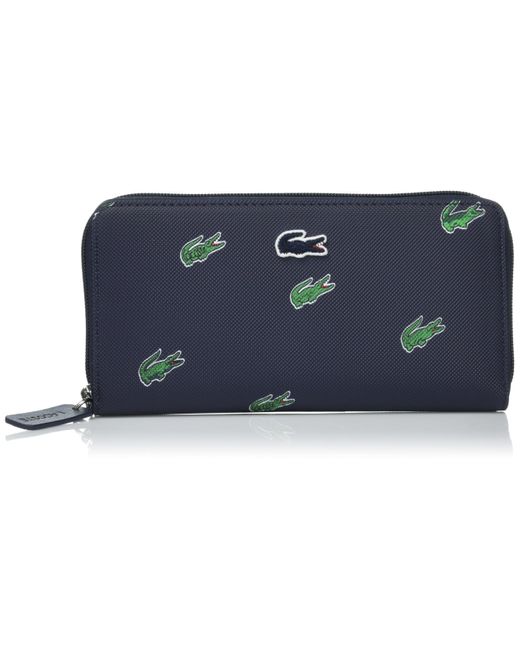 Lacoste Black Holiday Large Zip Wallet