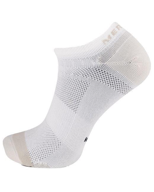 Merrell White Adult's And Trail Running Lightweight Socks- Anti-slip Heel And Breathable Mesh Zones