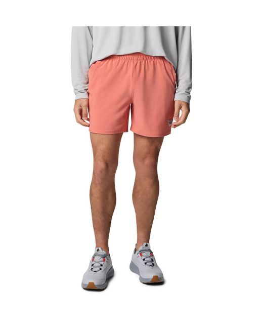 Columbia Pink Pfg Terminal Roamer Stretch Short for men