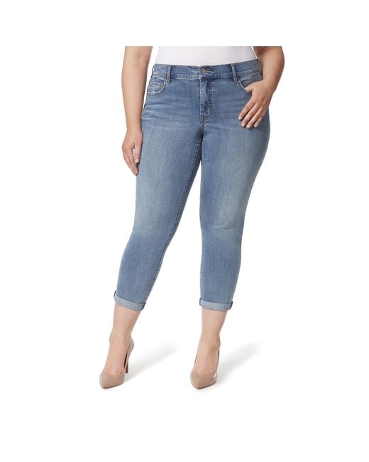 Jessica Simpson Plus Size Mika Best Friend Relaxed Fit Jean in Blue | Lyst