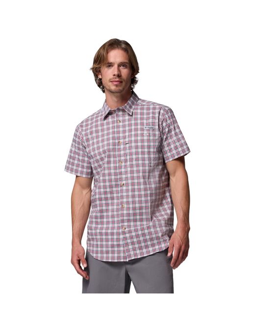 Columbia Purple S Harbor Peak Short Sleeve Shirt for men