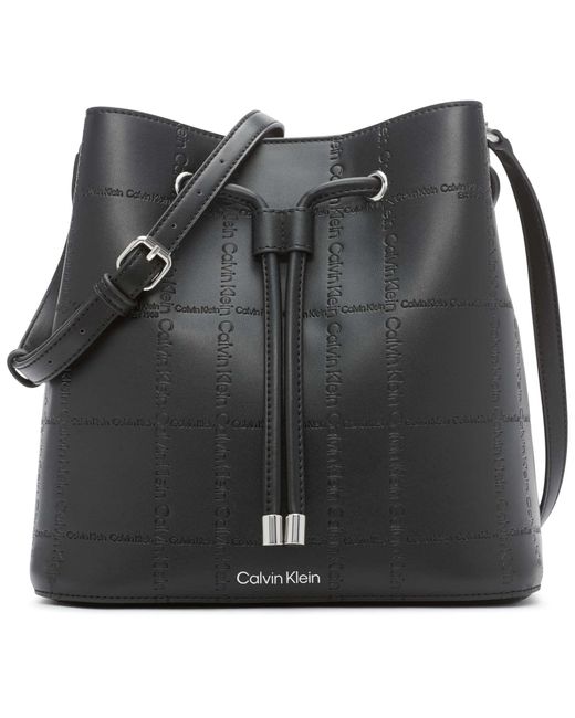 Calvin Klein Gabrianna Novelty Bucket Shoulder Bag in Black Lyst
