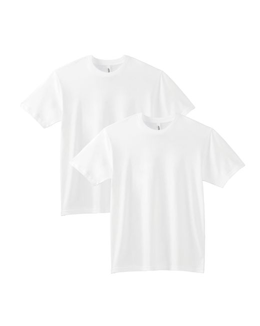 American Apparel White Sueded T-shirt