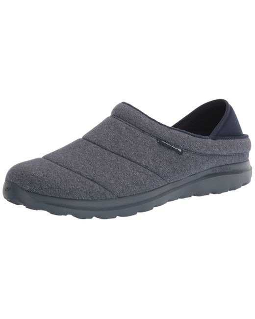 Skechers Black Gowalk Lounge-athletic Slipper House Shoe With Indoor Outdoor Air Cooled Foam for men