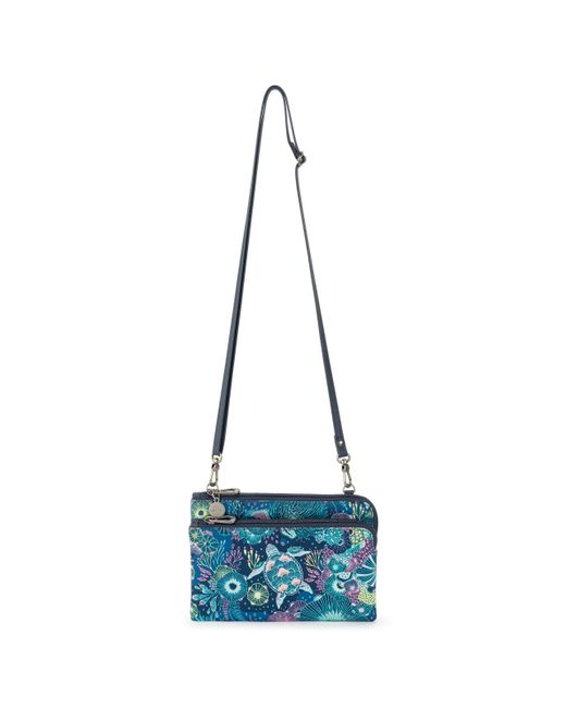 The Sak Blue Sakroots Cambria Smartphone Crossbody In Eco Twill