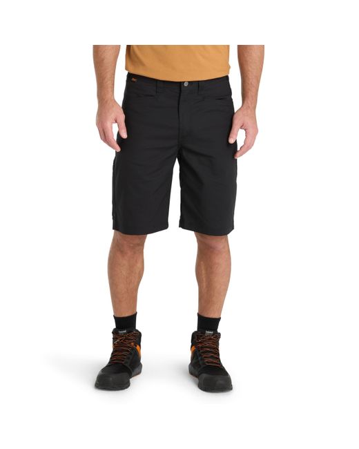 Timberland Black Work Warrior Flex Ripstop Utility Shorts for men