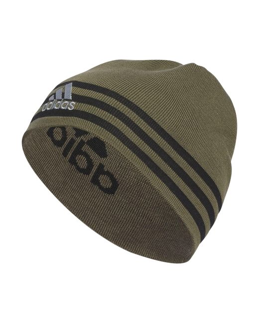 Adidas Green Eclipse Reversible 3 Beanie for men