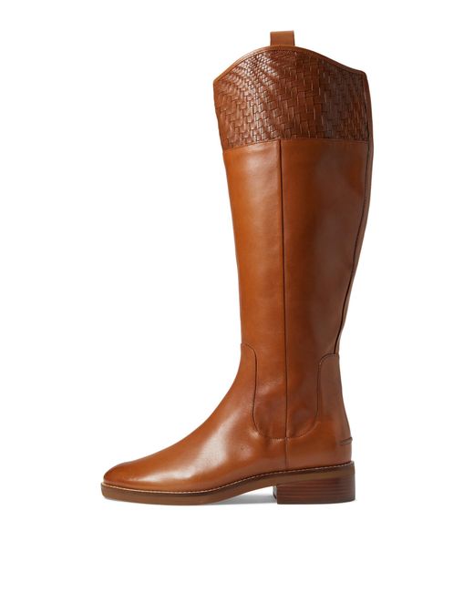 Cole Haan Brown Hampshire Riding Boot Equestrian