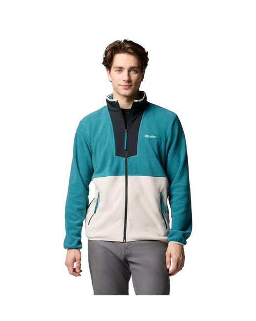 Columbia Blue Sequoia Grove Full Zip Fleece Jacket for men