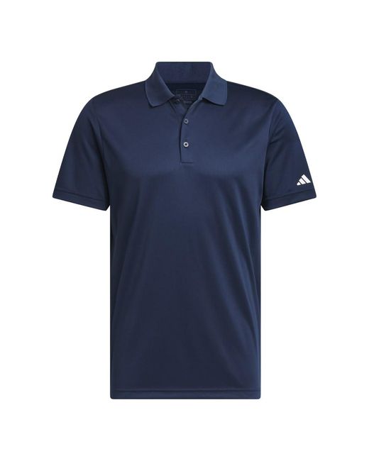 Adidas Blue Golf Adi Performance Short Sleeve Polo Collegiate Navy Sm for men