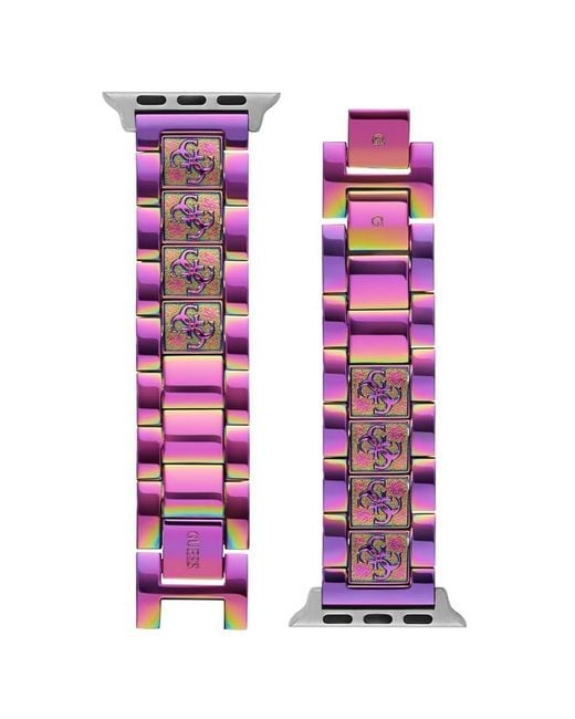 Guess Purple Smartwatch Band Compatible With Apple Watch