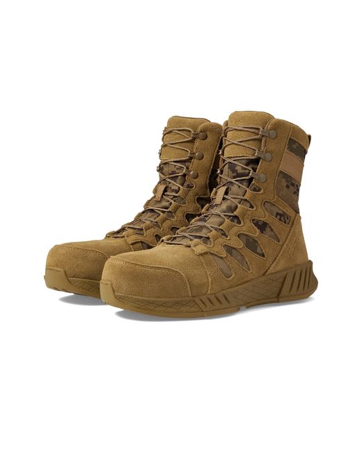 Reebok Natural Work Floatride Energy Tactical Coyote Digi-cam Composite Toe Boots for men