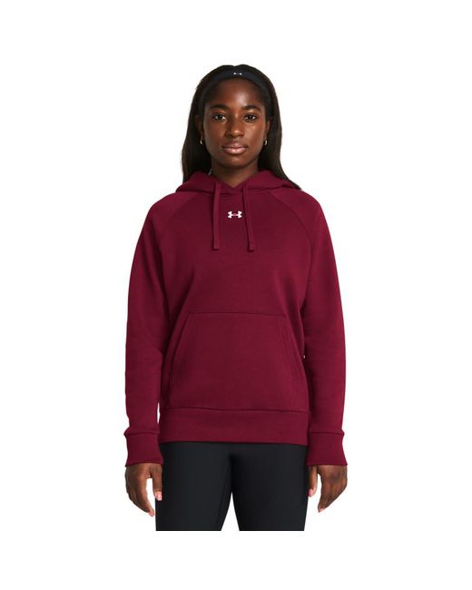 Under Armour Red S Rival Fleece Hoodie,