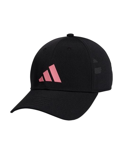 Adidas Black Soccer Fan Structured Adjustable Fit Strapback Hat