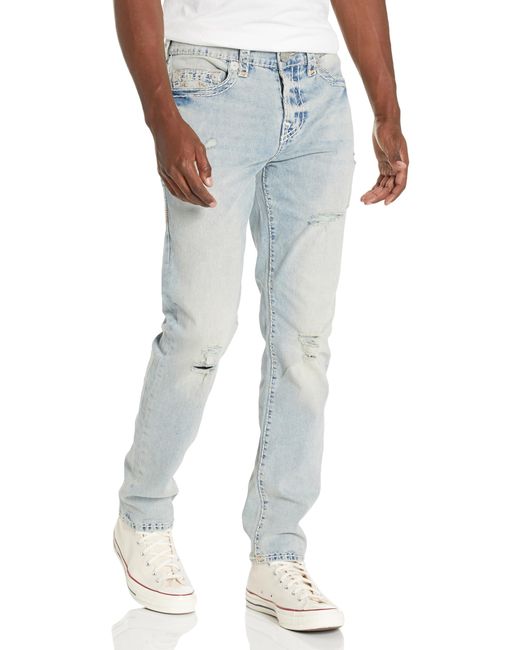 True Religion Brand Jeans Rocco Super T Skinny Jean in Blue für Herren