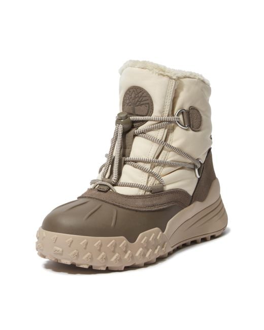 Timberland Brown Moriah Range Mid Warm Lined Waterproof Snow Boot