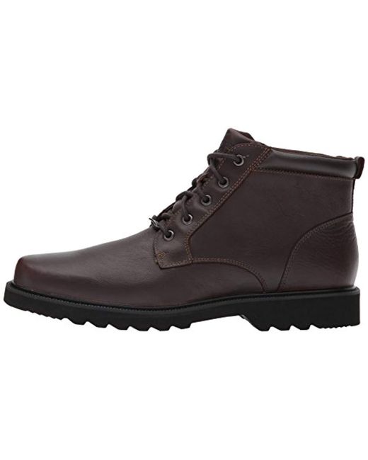 rockport men's northfield wp plain toe chukka boot