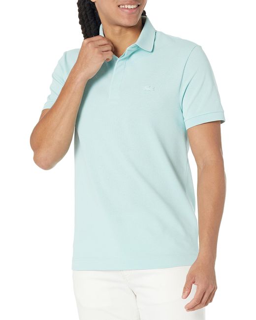 Lacoste Blue Contemporary Collection's Short Sleeve Paris Polo Shirt for men