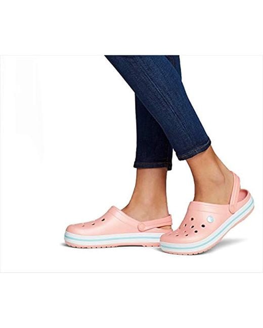 Crocband clog ice blue white 2025