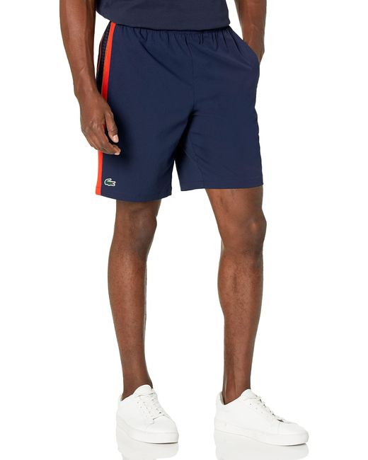 Lacoste Blue Regular Fit Tournament Sport Unlined Shorts for men