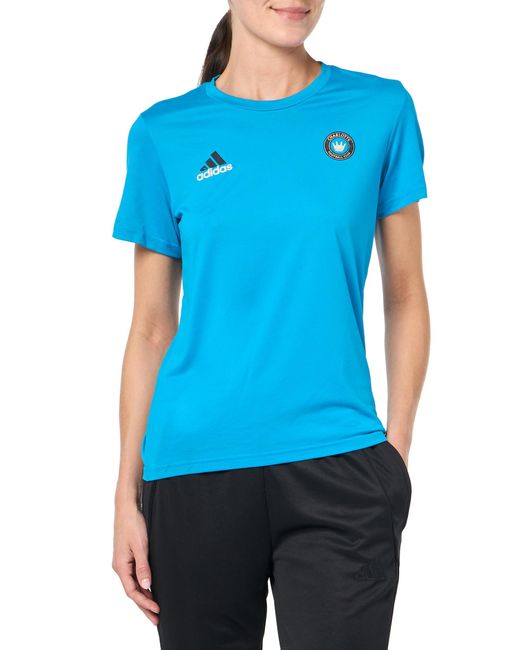 Adidas Blue Short Sleeve Pre-game T-shirt