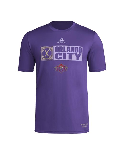 Adidas Purple Long Sleeve Pre-game Jersey for men